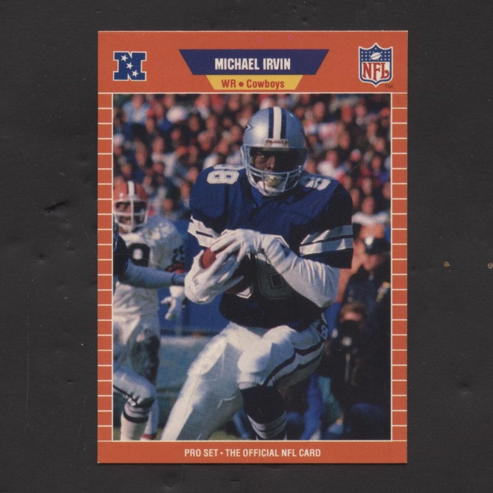 1989 proset football michael irvin rookie cowboys